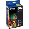 Epson T802XL-BCS DURABrite Ultra Black High Capacity and Color Combo Pack Standard Capacity Cartridge Ink & T802520 DURABrite Ultra Color Combo Pack Standard Capacity Cartridge Ink