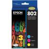 Epson T802XL-BCS DURABrite Ultra Black High Capacity and Color Combo Pack Standard Capacity Cartridge Ink & T802520 DURABrite Ultra Color Combo Pack Standard Capacity Cartridge Ink