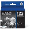 EPSON 125 DURABrite Ultra Ink Standard Capacity Black Dual Cartridge (T125120-D2) Works with Stylus NX-125, NX-127, NX-130, NX-230, NX-420, NX-530, NX-625, WorkForce WF-320, WF-323, WF-325, WF-520