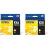 EPSON 125 DURABrite Ultra Ink Standard Capacity Yellow Cartridge (T125420) Works with Stylus NX-125, NX-127, NX-130, NX-230, NX-420, NX-530, NX-625, WorkForce WF-320, WF-323, WF-325, WF-520(1 Count (Pack of 2))