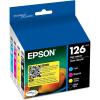 EPSON 126 DURABrite Ultra Ink Black & Color Combo Pack For WF-3520, WF-3530, WF-3540, WF-520, WF-545, WF-630, WF-633, WF-635, WF-645, WF-7010, WF-7510, WF-7520, WF-840, WF-845 and other select models(Black and Color Ink)