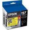EPSON 127 DURABrite Ultra Ink Black Dual Cartridge Pack For NX-530, NX-625, WF-3520, WF-3530, WF-3540, WF-545, WF-60, WF-630, WF-633, WF-635, WF-645, WF-7010, WF-7510, WF-7520, WF-840, WF-845(Dual pack)