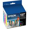 EPSON 127 DURABrite Ultra Ink Color Combo Pack For NX-530, NX-625, WF-3520, WF-3530, WF-3540, WF-545, WF-60, WF-630, WF-633, WF-635, WF-645, WF-7010, WF-7510, WF-7520, WF-840, WF-845(Standard Packaging)