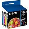 EPSON 200 DURABrite Ultra Ink High Capacity Black & Standard Color Cartridge Combo Pack (T200XL-BCS) Works with WorkForce WF-2520, WF-2530, WF-2540, Expression XP-200, XP-300, XP-310, XP-400, XP-410, Black and color combo pack(Black and color combo pack)