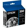 EPSON 200 DURABrite Ultra Ink Standard Capacity Cyan Cartridge (T200220-S) Works with WorkForce WF-2520, WF-2530, WF-2540, Expression XP-200, XP-300, XP-310, XP-400, XP-410(Black Dual Pack)