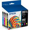 EPSON 212 Claria Ink High Capacity Black & Standard Color Cartridge Combo Pack (T212XL-BCS) Works with WorkForce WF-2830, WF-2850, Expression XP-4100, XP-4105(212Xl Black Ink)
