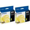 EPSON 212 Claria Ink Standard Capacity Yellow Cartridge (T212420-S) Works with WorkForce WF-2830, WF-2850, Expression XP-4100, XP-4105(1 Count (Pack of 2))