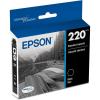 EPSON 220 DURABrite Ultra Ink Standard Capacity Cyan Cartridge (T220220-S) Works with WorkForce WF-2630, WF-2650, WF-2660, WF-2750, WF-2760, Expression XP-320, XP-420, XP-424, 1 Count (Pack of 1)(Black)
