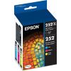 EPSON 252 DURABrite Ultra Ink High Capacity Black & Standard Color Cartridge Combo Pack (T252XL-BCS) Works with WorkForce WF-3620, WF-3640, WF-7110, WF-7610, WF-7620, WF-7710, WF-7720, WF-7210(Multi-Pack)
