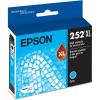 EPSON 252 DURABrite Ultra Ink High Capacity Cyan Cartridge (T252XL220-S) Works with WorkForce WF-3620, WF-3640, WF-7110, WF-7610, WF-7620, WF-7710, WF-7720, WF-7210