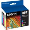 EPSON 252 DURABrite Ultra Ink Standard Capacity Color Combo Pack (T252520-S) Works with WorkForce WF-3620, WF-3640, WF-7110, WF-7610, WF-7620, WF-7710, WF-7720, WF-7210(Color Combo Ink)
