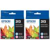 EPSON 312 Claria Photo HD Ink Standard Capacity (T312922-S) Works with Expression Photo XP-8500, XP-8600, XP-8700, XP-15000, Light cyan/light magenta(2 Count (Pack of 2))