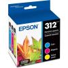 EPSON 312 Claria Photo HD Ink Standard Capacity (T312923-S) Works with Expression Photo XP-8500, XP-8600, XP-8700, XP-15000, Cyan,Magenta and Yellow(Cartridge Ink)