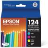 Epson 124 DURABrite Ultra Ink Standard Capacity Cyan Cartridge (T124220-S) Works with Stylus NX-125, NX-127, NX-130, NX-230, NX-330, NX-420, NX-430, Workforce WF-320, WF-323, WF-325, WF-435(Ultra Black and Color Combo Pack)