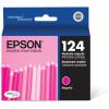 Epson 124 DURABrite Ultra Ink Standard Capacity Cyan Cartridge (T124220-S) Works with Stylus NX-125, NX-127, NX-130, NX-230, NX-330, NX-420, NX-430, Workforce WF-320, WF-323, WF-325, WF-435(Magenta)