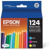 Epson 124 DURABrite Ultra Ink Standard Capacity Cyan Cartridge (T124220-S) Works with Stylus NX-125, NX-127, NX-130, NX-230, NX-330, NX-420, NX-430, Workforce WF-320, WF-323, WF-325, WF-435(Color Combo Pack)