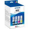 Epson 522 EcoTank Ink Ultra-high Capacity Bottle Black & Color Combo Pack (T522120-BCS) Works with EcoTank ET-2720, ET-2800, ET-2803, ET-2840, ET-4700, ET-4800, ET-4810