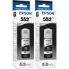 Epson 552 EcoTank Ink Ultra-high Capacity Bottle Photo Black (T552120-S) Works with EcoTank Photo ET-8500, ET-8550(1 Count (Pack of 2))