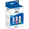 Epson 552 EcoTank Ink Ultra-high Capacity Bottle Three Color CMY Combo Pack (T552620-S) Works with EcoTank Photo ET-8500, ET-8550
