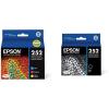 Epson DURABrite Ultra Ink Combo Pack (T252520-S) and Black Cartridge (T252120-S) Bundle for WF Series Printers