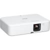 Epson EpiqVision Flex CO-FH02 Full HD 1080p Smart Streaming Portable Projector, 3-Chip 3LCD, 3,000 Lumen Color/White Brightness, Android TV, Bluetooth, 5W Speaker, Home Entertainment(CO-FH02 (Renewed))
