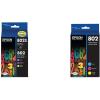 Epson T802XL-BCS DURABrite Ultra Black High Capacity and Color Combo Pack Standard Capacity Cartridge Ink & T802520 DURABrite Ultra Color Combo Pack Standard Capacity Cartridge Ink