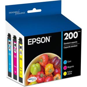 EPSON 200 DURABrite Ultra Ink Standard Capacity Color Combo Pack (T200520-S) Works with WorkForce WF-2520, WF-2530, WF-2540, Expression XP-200, XP-300, XP-310, XP-400, XP-410(Combo Pack)