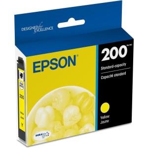 EPSON 200 DURABrite Ultra Ink Standard Capacity Cyan Cartridge (T200220-S) Works with WorkForce WF-2520, WF-2530, WF-2540, Expression XP-200, XP-300, XP-310, XP-400, XP-410(Yellow)