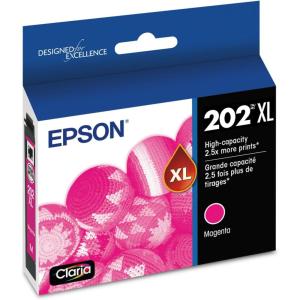 EPSON 202 Claria Ink High Capacity Yellow Cartridge (T202XL420-S) Works with WorkForce WF-2860, Expression XP-5100(Magenta)