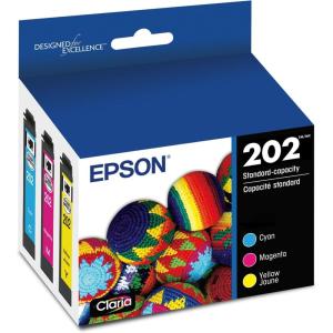 EPSON 202 Claria Ink Standard Capacity Color Combo Pack (T202520-S) Works with WorkForce WF-2860, Expression XP-5100
