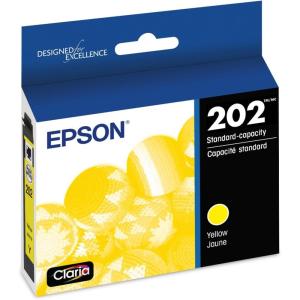 EPSON 202 Claria Ink Standard Capacity Yellow Cartridge (T202420-S) Works with WorkForce WF-2860, Expression XP-5100
