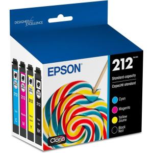 EPSON 212 Claria Ink Standard Capacity Black & Color Cartridge Combo Pack (T212120-BCS) Works with WorkForce WF-2830, WF-2850, Expression XP-4100, XP-4105(Black and color Ink)
