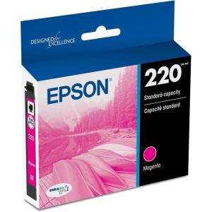EPSON 220 DURABrite Ultra Ink Standard Capacity Cyan Cartridge (T220220-S) Works with WorkForce WF-2630, WF-2650, WF-2660, WF-2750, WF-2760, Expression XP-320, XP-420, XP-424, 1 Count (Pack of 1)(Magenta)