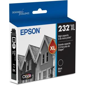 EPSON 232 Claria Ink High Capacity Black Cartridge (T232XL120-S) Works with WorkForce WF-2930, WF-2950, Expression XP-4200, XP-4205(Ink Cartridge)