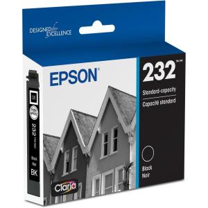 EPSON 232 Claria Ink Standard Capacity Black Cartridge (T232120-S) Works with WorkForce WF-2930, WF-2950, Expression XP-4200, XP-4205(INKJET)