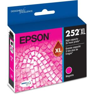EPSON 252 DURABrite Ultra Ink High Capacity Magenta Cartridge (T252XL320-S) Works with WorkForce WF-3620, WF-3640, WF-7110, WF-7610, WF-7620, WF-7710, WF-7720, WF-7210