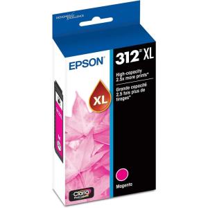 EPSON 312 Claria Photo HD Ink High Capacity Magenta Cartridge (T312XL320-S) Works with Expression Photo XP-8500, XP-8600, XP-8700, XP-15000(1 Count (Pack of 1))