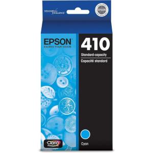 EPSON 410 Claria Premium Ink Standard Capacity Cyan Cartridge (T410220-S) Works with Expression Premium XP-530, XP-630, XP-640, XP-7100, XP-830