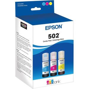 EPSON 502 EcoTank Ink Ultra-high Capacity Bottle Magenta Works with ET-2750, ET-2760, ET-2850, ET-3750, ET-3760, ET-3850, ET-4850, and other select EcoTank models, Magenta(Color combo pack)