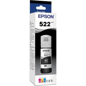 EPSON 522 EcoTank Ink Ultra-high Capacity Bottle Black (T522120-S) Works with EcoTank ET-2720, ET-2800, ET-2803, ET-2840, ET-4700, ET-4800, ET-4810(Ultra-high Capacity)