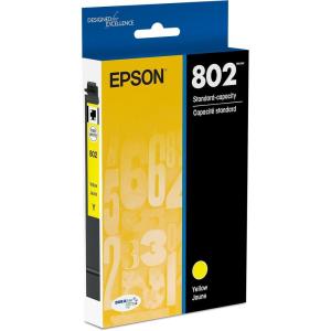 EPSON 802 DURABrite Ultra Ink Standard Capacity Yellow Cartridge (T802420-S) Works with WorkForce Pro WF-4720, WF-4730, WF-4734, WF-4740