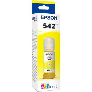 Epson 542 EcoTank Ink Ultra-high Capacity Bottle Yellow (T542420-S) Works with EcoTank Pro ET-5150, ET-5170, ET-5180, ET-5800, ET-5850, ET-5880, ET-16600, ET-16650(2.367 Fl Oz (Pack of 1))