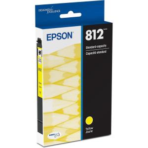 Epson 812 DURABrite Ultra Ink Standard Capacity Yellow Cartridge (T812420-S) Works with Workforce Pro WF-7310, WF-7820, WF-7840, Workforce EC-C7000(1 Count (Pack of 1))