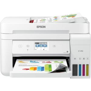 Epson EcoTank ET-4760 Wireless Color All-in-One Cartridge-Free Supertank Printer with Scanner, Copier, Fax, ADF and Ethernet – White, Large (Renewed)