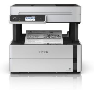 Epson EcoTank ET-M3170 Wireless Monochrome All-in-One Supertank Printer with ADF, Fax and Ethernet PLUS 2 Years of Unlimited Ink*, White