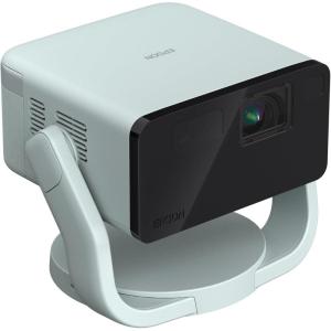 Epson EpiqVision Mini EF22 Portable Smart Laser Projector, Bright 1,000 Lumens, FHD 1080p HDR, 3-Chip 3LCD, Google TV, Netflix, Swivel Stand, Stereo Speakers, Outdoor Backyard/Home Theater – Blue(Opal Green)