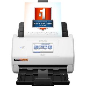Epson RapidReceipt RR-600W Wireless Desktop Color 2-Sided Receipt & Document Scanner with ScanSmart AI PRO Receipt Management & PDF Software for PC & Mac, Touchscreen & 100-Page Auto Document Feeder