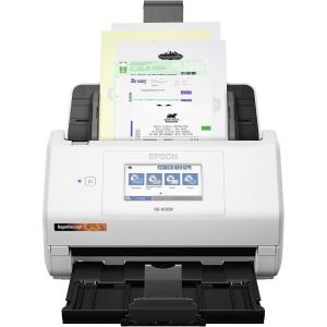 Epson RapidReceipt RR-600W Wireless Desktop Color Duplex Receipt and Document Scanner with Receipt Management Software, Touchscreen and Auto Document Feeder. Full 1-Year Limited Warranty (Renewed)