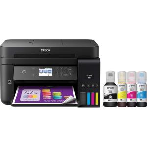 Epson Workforce ET-3750 EcoTank Wireless Color All-in-One Supertank Printer with Scanner, Copier and Ethernet (Renewed), Black,Cyan,Magenta and Yellow, 14.8″ x 13.7″ x 9.1″