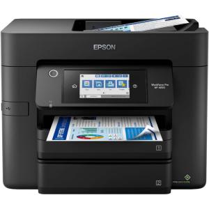 Epson Workforce Pro WF-4830 Wireless All-in-One Printer with Auto 2-Sided Print, Copy, Scan and Fax, 50-Page ADF, 500-sheet Paper Capacity, and 4.3″ Color Touchscreen, Works with Alexa, Black, Large(WF-4830)